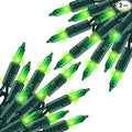TW SHINE Green St. Patrick's Day Lights, 2 Pack Total 40FT 200 Count Incandescent Christmas Mini String Lights, Waterproof Decorations for Outdoor Indoor Xmas Tree Patio Home Party Yard Decor
