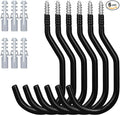 HORUSDY 6 Pack Heavy Duty Bike Hooks - 7.5 inches, 100LBS Capacity for Garage Wall and Ceiling