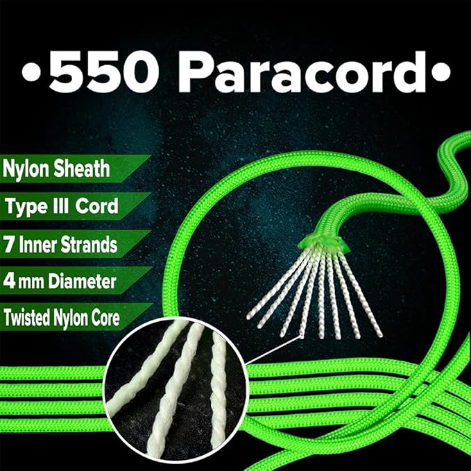 Paracord Planet 550 Camping Collection – Type III Paracord for Outdoor Enthusiasts - Multi Camo 10 Feet