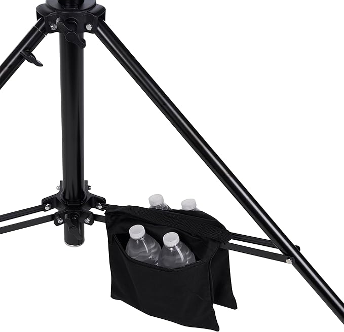 15' Outdoor Tripod Stand - Official BallerCam Accessory, Heavy-Duty Air-Cushioned Aluminum Tripod with Tilt Adapter and Quick-Release Plate for Sideline Filming