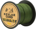 9KM DWLIFE Camo Green Kevlar Cord, High Strength, Ultralight, Abrasion Resistance for Trip Wire, Saw, Model Rocket, Hammock Tarp Ridgeline, Camping，Tactical Survival