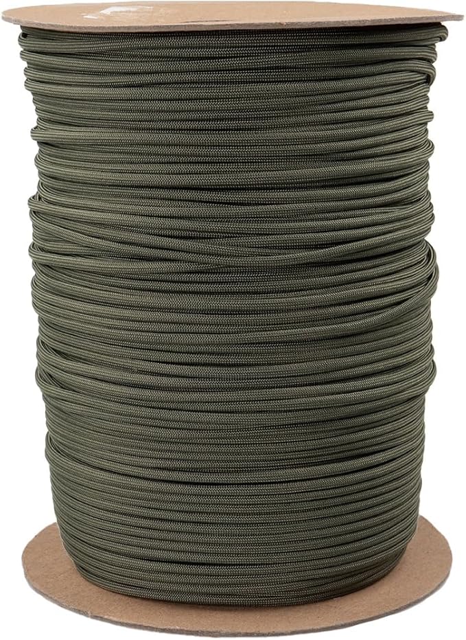 Paracord Planet Solid Color 550lb Paracord – 7 Strand Type III Nylon Cord for Indoor and Outdoor Tasks – Basil (100 ft)