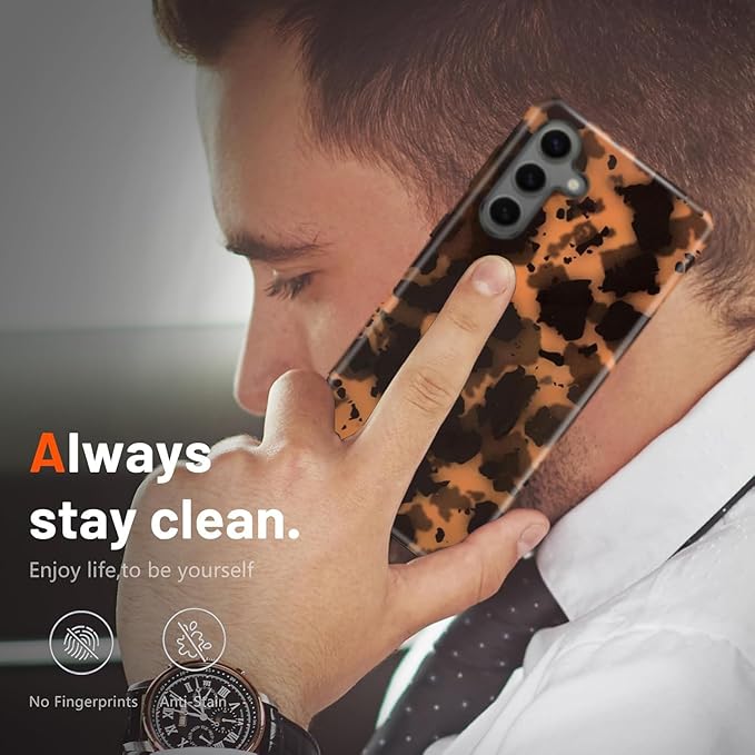 Compatible for Samsung Galaxy S25 FE 5G Case, Dual Layer Heavy Duty 2 in 1 Shockproof Protective Phone Case,Cheetah Leopard Print