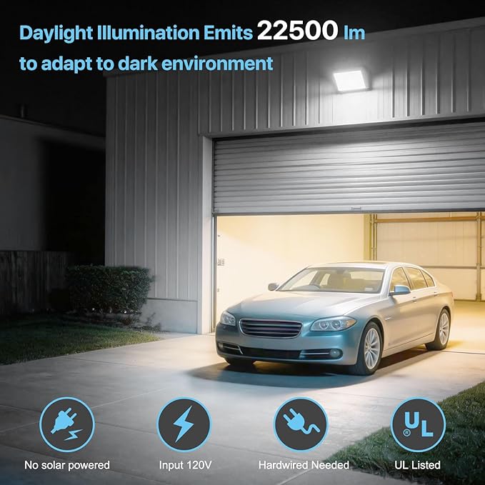 HYPERLITE LED Wall Pack Light: 150W Dusk to Dawn LED Outdoor Lighting - 5000K 120V Barn Lights Outdoor 2Packs for Paito Yard Shop Warehouse Parking Lot Factory UL Listed