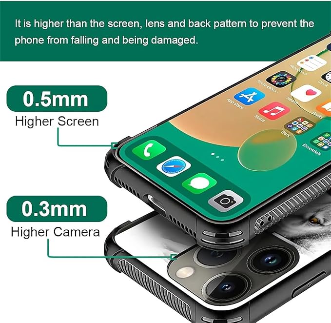 for iPhone 13 Pro Case, Lion Cross Jesus Christ Dove Pattern Graphic Design Girl Boy Soft Silicone Hard Acrylic Shock Protection for iPhone 13 Pro