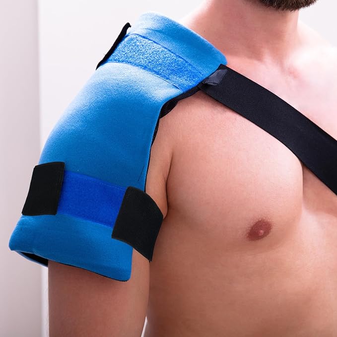 Geiserailie 4 Pcs Extender Strap Reusable Ice Belt Extender Strap Multipurpose Elastic Hook and Loop Extension for Ice Pack Black Back/Knee/Ankle Braces, Vests, Wraps, and Belts(3 x 20 Inch)
