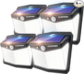 CLAONER Solar Lights Outdoor, [128 LED/4 Packs] Solar Motion Sensor Lights 3 Working Modes Outdoor Lights with 270° Wide Angle Wireless IP65 Waterproof Security Light for Fence Patio, Cold White