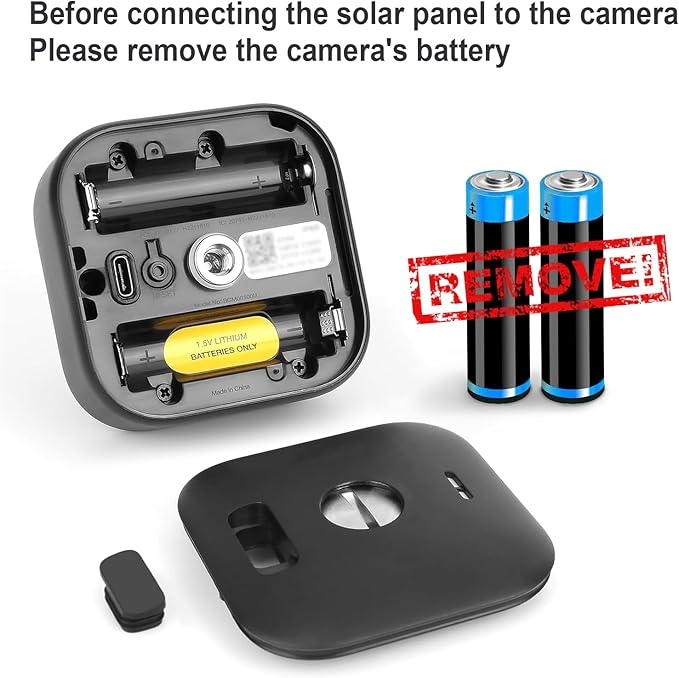 3 Pack Solar Panel for Blink Outdoor 4 (4th Gen) Camera, 4W Solar Panels with USB-C Port, Rubber Plug, IP65 Waterproof, 13.12Ft Cable