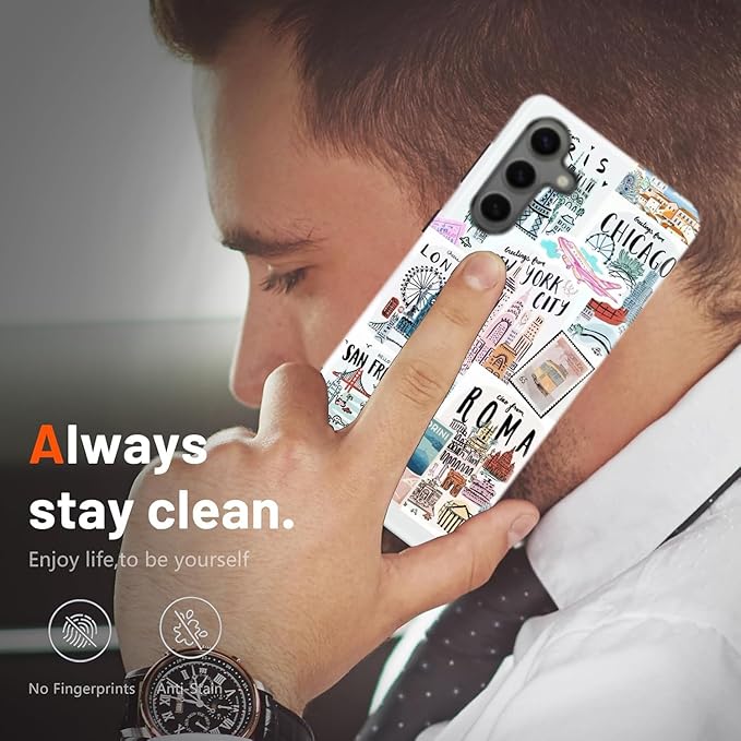 Compatible for Samsung Galaxy S26 Ultra 5G Case, Dual Layer Heavy Duty 2 in 1 Shockproof Protective Phone Case,Travel Map | Dreamy Place