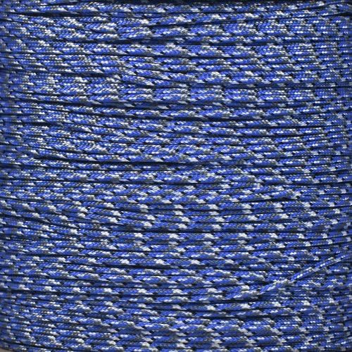 Paracord Planet 95lb Paracord – 1 Strand Type I Parachute Cord for Outdoors and DIY – Bucky Blue Camo (50 ft)