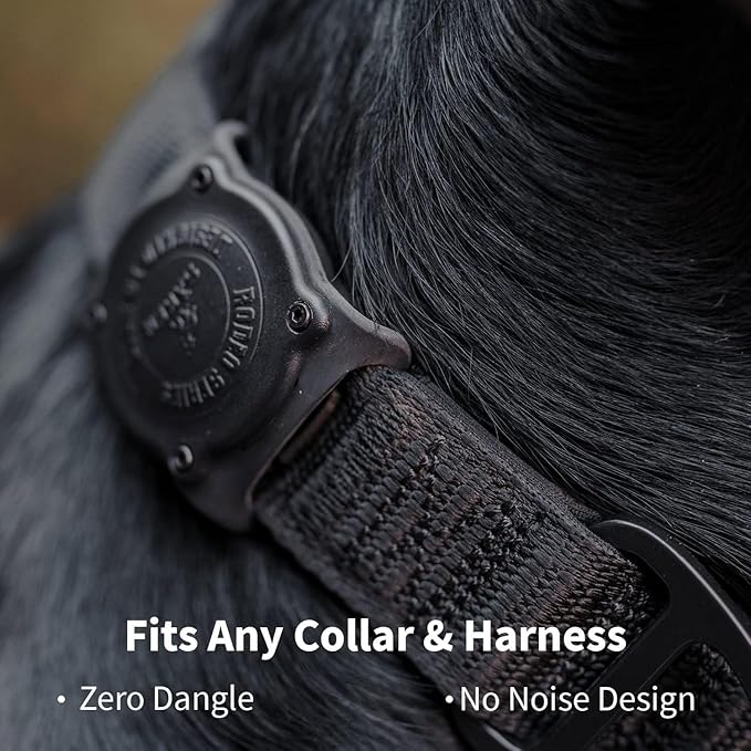 SÄKER IP68 Waterproof The Safest AirTag Dog Collar Holder, Dustproof, Ultra-Durable, Fits Up to 1.5" Collars | Will Not Damage Your Collar | Perfect Way to GPS Track Your Dog | Designed in Montreal