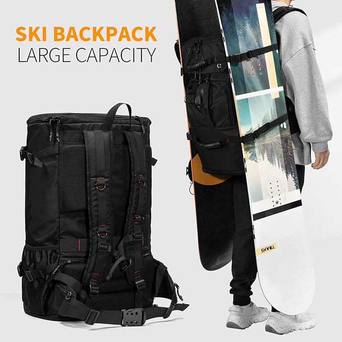YOUMIAN Large Capacity Backpack For Travel Hiking Sports (BLack 1056X, Extra Large)