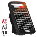 20 Miles Solar Powered Electric Fence Charger – 0.32J Output, 24/7 Day/Night Protection, Portable Fence Energizer for Dogs, Chickens, Garden, Livestock, Rechargeable Solar Panel, Rugged & Waterproof