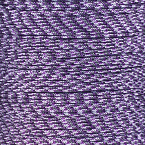 Paracord Planet 95lb Paracord – 1 Strand Type I Parachute Cord for Outdoors and DIY – Purple Camo (10 ft)