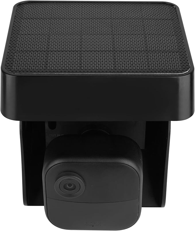 Uogw Solar Panel Charging Mount Compatible with Blink Outdoor 4 (4th Gen)/Blink Outdoor XT3/XT2/XT Camera,IP67 Weatherproof,Internal 3300mAh Battery Continuously for 365 Days-Upgrade Adjustment Angle