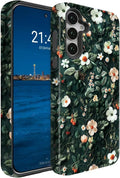 Compatible for Samsung Galaxy S26 Plus 5G Case, Dual Layer Heavy Duty 2 in 1 Shockproof Protective Phone Case,Floral Elegance