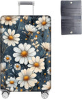 Luggage Cover Protector for 19-20 Inch Suitcases, TSA Approved Elastic Travel Suitcase Covers, Anti-Scratch Washable Luggage Sleeve for Carry On & Checked Bags, Little Flower