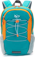 IVYGREEN Little Kids Hiking Backpack for Boys or Girls, Small Daypack for Camping or Travel (Teal blue, Medium)