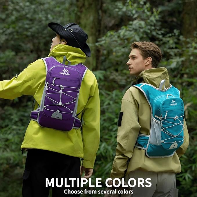 Hiking Backpack, 20L Hiking Backpack for Women & Men,Small Travel Daypack for Running, Cycling, Climbing, Camping, Biking (Purple)