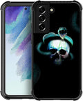 for Samsung Galaxy S21 Plus Case, Skeleton Winding Snake Pattern Graphic Design Girl Boy Soft Silicone Hard Acrylic Shock Protection for Samsung Galaxy S21 Plus