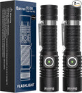 Banral Rechargeable Tactical Flashlights, High Lumens Small Mini USB-C LED Flashlight, Compact EDC Flash Light, 4 Modes&Memory Function, Waterproof Pocket Lights for Home,Camping,Emergency,Car,Hiking