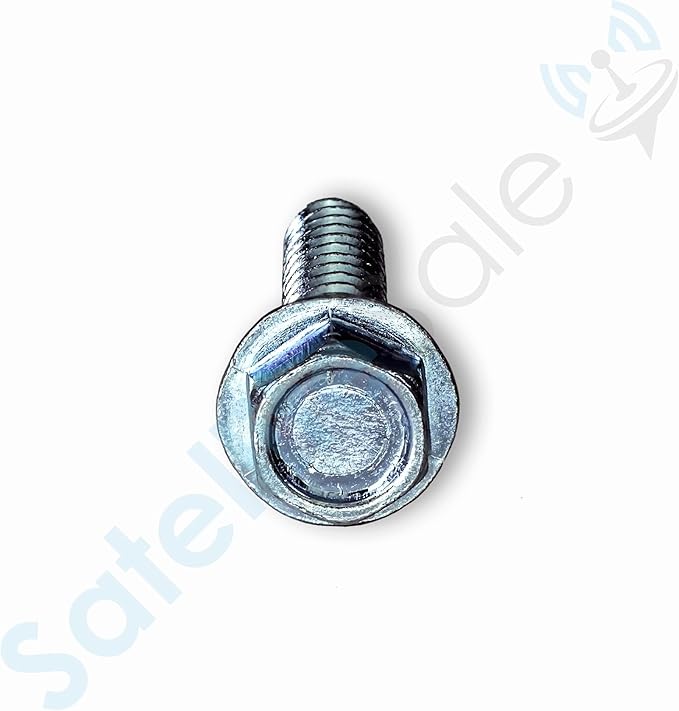 SatelliteSale Universal Roof Patch Kit 6X Zinc Plated Lag Bolts and 3X Mastic Pitch Pads