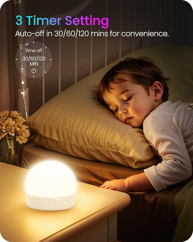 Rechargeable Light Bulbs with Remote Control, 2 Pack E12 Base Battery Operated Light Bulbs, 3 Timer 15 Colors Selectable, Dimmable Wireless RGB LED Bulb for Lamp, Non-Hardwired, R08YBP205