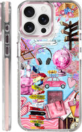 Case for iPhone 13 Pro Max,[Compatible with MagSafe],Cover Holiday Trip World Map Phone Case Design，for Women Girls Magnetic Clear Cover - Slim, Sleek, & Shockproof Protection