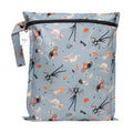 Bumkins Disney Waterproof Wet Bag for Baby, Travel, Swim Suit, Cloth Diapers, Pump Parts, Pool, Beach, Gym Clothes, Toiletry, Hook to Stroller, Daycare, Zip Reusable Wetdry, Nightmare Before Christmas