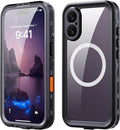 Waterproof Case for iPhone 17 Pro Max – IP68 Submersible Shield with Built-in Screen Protector, Shockproof Military-Grade Armor, Full-Body Heavy-Duty Protection, (Black)