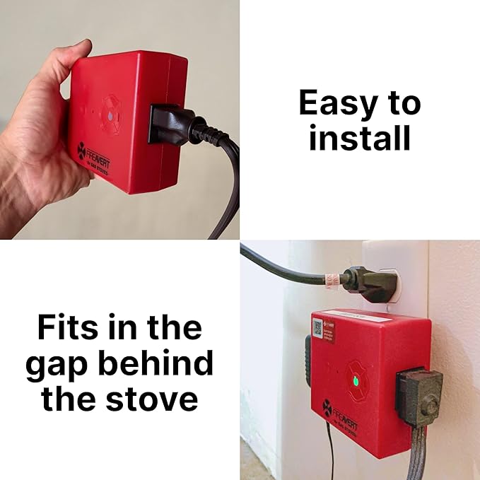 FireAvert-Gas Stove Auto Shut-Off Device (1/2" Pipe Line), Oven Monitoring Solution for Senior Citizen and Elderly Parents, As Seen on Shark Tank