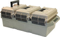 MTM AC3C 3-Can Ammo Crate, 50 Caliber, Convenient size, Store all types of boxed or bulk ammo, Stackable, easy carry and transport of multi-caliber ammo, Rugged tactical carrying crate