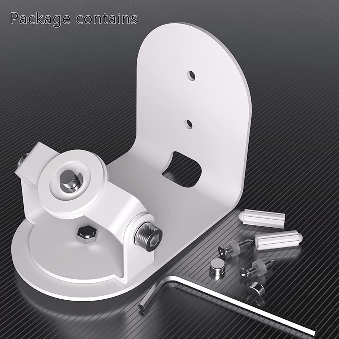 Teccle Metal Wall Mount for SimpliSafe Outdoor Camera, Anti-Drop, 360 Degree Adjustment Swivel Mount Bracket (Camera Not Included) (2 Pack)