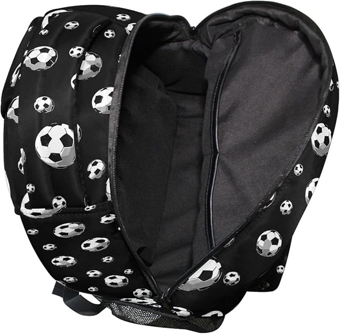 Wamika Football Ice Fire Boy Backpack Soccer Ball Sports School Backpack Kids Preschool Book Bag