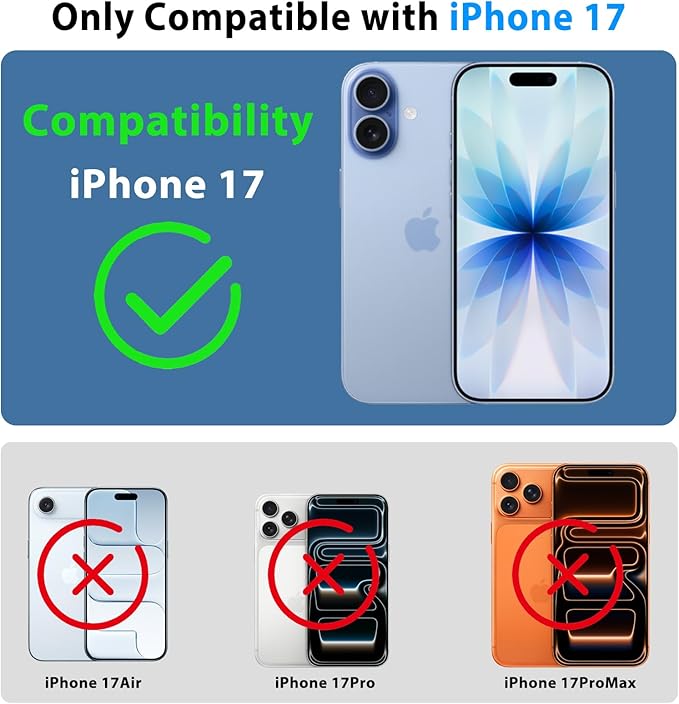 Universal Underwater Diving Phone Case with Bluetooth Controller, IP68 50FT Waterproof for iPhone 17 (Standard Only), iPhone 16/15/14/13/12/11 & Galaxy S25/S24/S23/S22, Black
