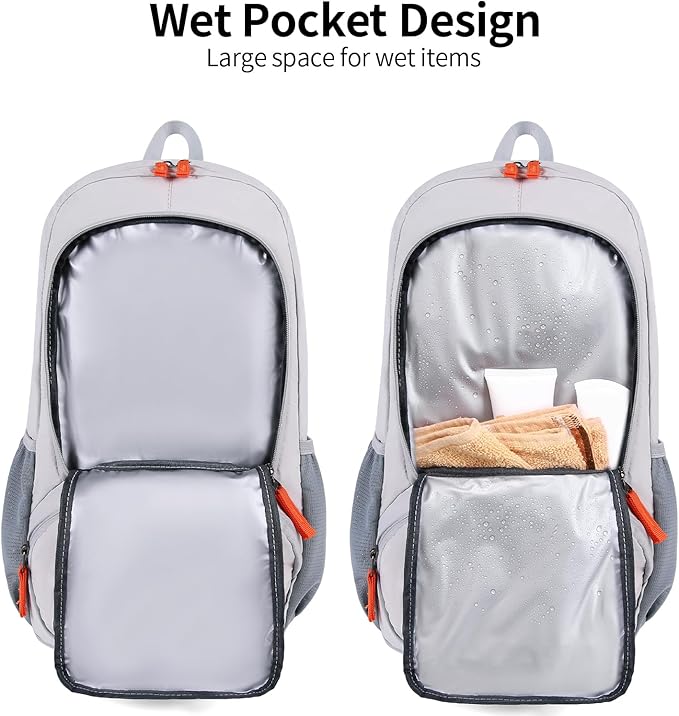FENGDONG 35L Lightweight Foldable Waterproof Packable Travel Small Hiking Backpack Daypack for men women