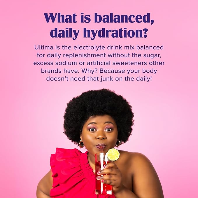 Ultima Replenisher Daily Electrolyte Powder Drink Mix – Sugar Free – Orange, 90 Servings – Hydration Powder with 6 Key Electrolytes and Trace Minerals – Keto Friendly, Vegan, Non-GMO
