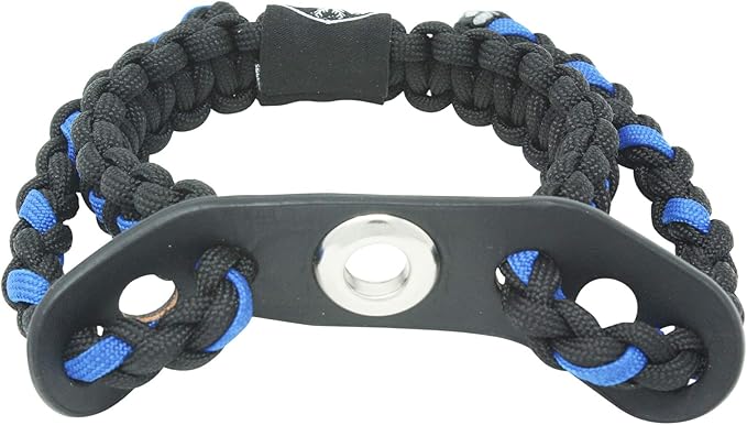 Bow Archery Wrist Sling 550 Paracord - Survival Hunting Shooting - 100% Full Grain Leather with Metal Grommet (Multiple Camo Options)