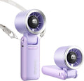 Gaiatop Portable Handheld Turbo Fan, 15 Hrs Cooling, 180° Foldable 4-in-1 Hand Held Fans, 6-Speed (1-100) Personal Mini Handheld Fans, Small Portable Fan for Travel Working Outdoor, Women Gifts Purple