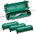 iwillink 4 Pack Outdoor Extension Cord Cover Waterproof - Weatherproof Electrical Connection Box for Outdoor Outlet, Plug, Socket, Christmas Holiday Decoration, Power Tool, Green
