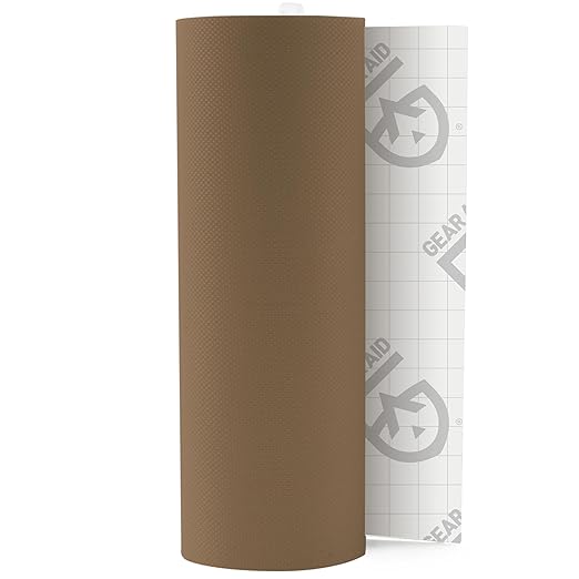 GEAR AID Tenacious Tape 3” x 20” Nylon Fabric Gear Repair Tape, Fix Holes and Rips in Puffy Jackets, Rain Gear, Tents, Sleeping Bags and Outdoor Equipment, Coyote, 1 Roll