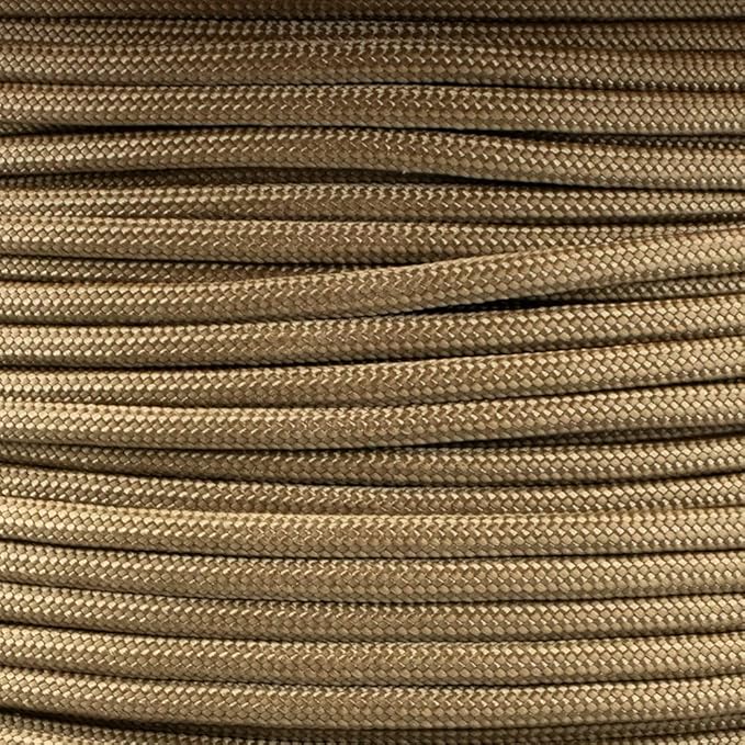 Paracord Planet 550 Camping Collection – Type III Paracord for Outdoor Enthusiasts - Tan 499 10 Feet