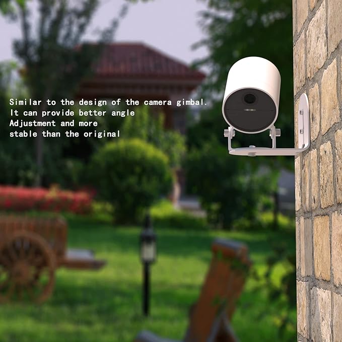 Teccle Metal Wall Mount for SimpliSafe Outdoor Camera, Anti-Drop, 360 Degree Adjustment Swivel Mount Bracket (Camera Not Included) (1 Pack)
