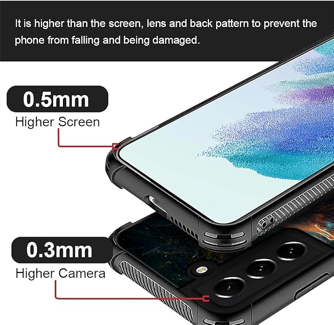 for Samsung Galaxy S21 Plus Case, Star Cave Hungry Wolf Pattern Graphic Design Girl Boy Soft Silicone Hard Acrylic Shock Protection for Samsung Galaxy S21 Plus