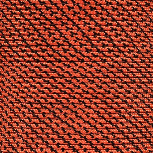 Paracord Planet 325 Paracord – 3 mm Type II Nylon Parachute Cord with 3 Inner Strands (Neon Orange Camo, 250ft)