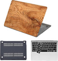 Case Cover for MacBook Pro 14 inch 2025-2021 Release M4 M3 M2 M1 Pro/Max (Model A2442 A2779 A2918 A2992 A3112 A3185 A3401),14.2" Hard Case & Soft Keyboard Cover,Brown Wood Grain