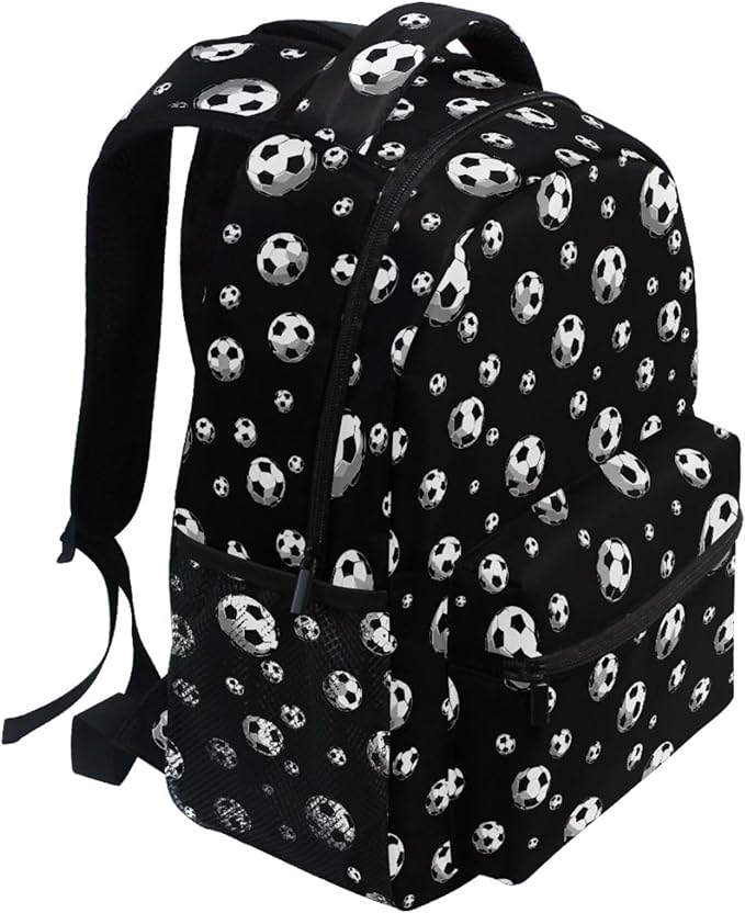 Wamika Football Ice Fire Boy Backpack Soccer Ball Sports School Backpack Kids Preschool Book Bag