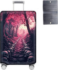 Luggage Cover Protector for 30-32 Inch Suitcases, TSA Approved Elastic Travel Suitcase Covers, Anti-Scratch Washable Luggage Sleeve for Carry On & Checked Bags, Skulls Leading