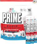 Prime Rapid Rehydration Electrolyte Powder Sticks, Ice Pop, Sugar Free Hydration Drink Mix with Sodium, Potassium, Magnesium & B Vitamins to Replenish Fluids, Caffeine Free, 16 Count