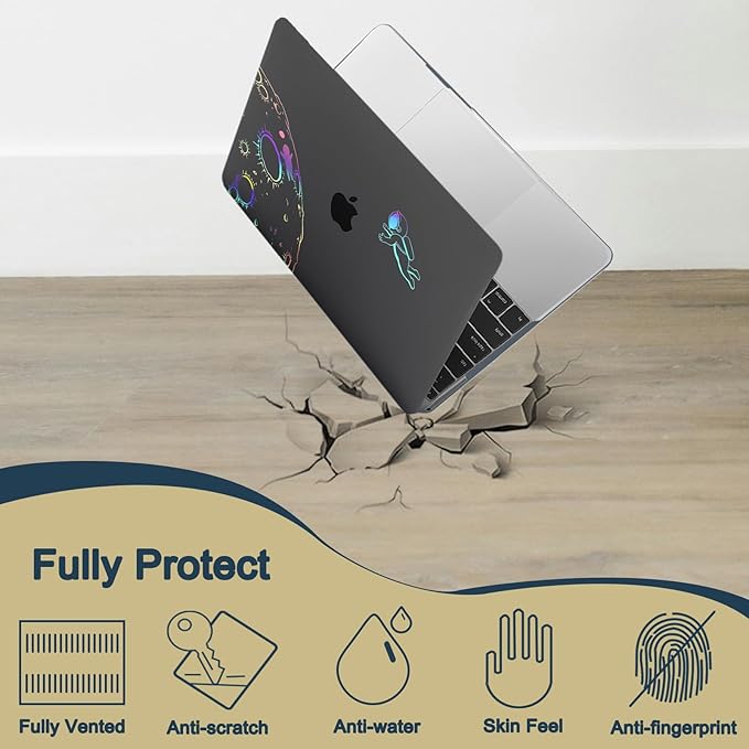 Case Cover for MacBook Pro 13 inch with CD-ROM 2008-2012 Release (Model A1278),Slim Protective Computer Case & TPU Keyboard Cover for Apple Laptop Pro 13.3",Cool Astronaut